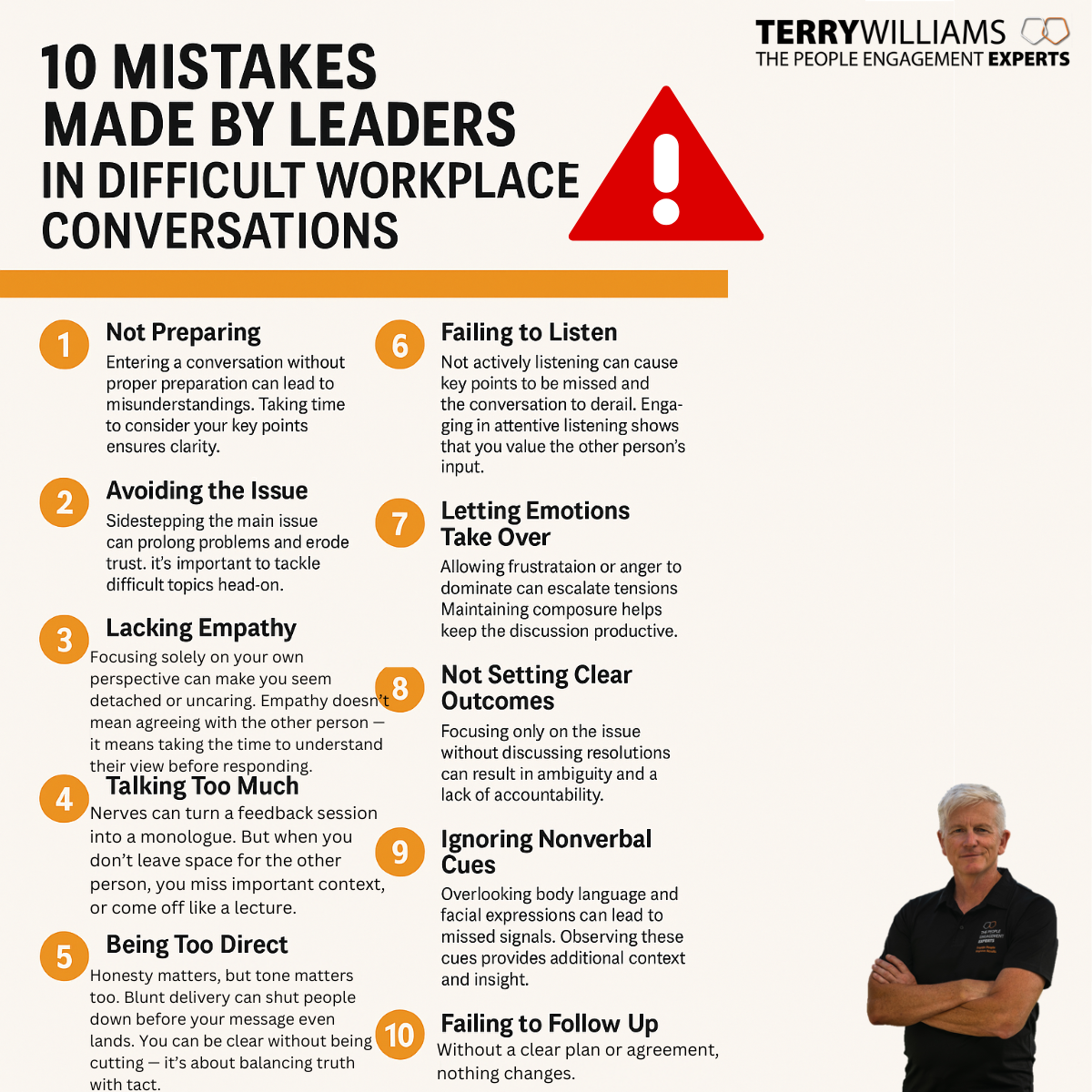 Top Tough Conversation Mistakes Terry Williams